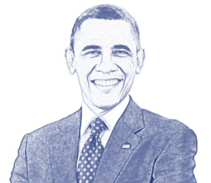 Illustration of President Barack Obama