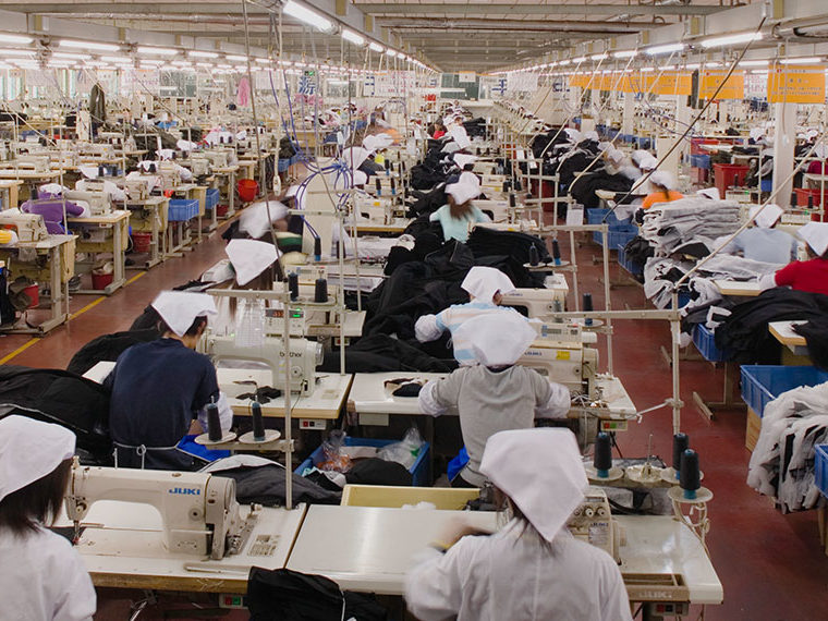 Workers in a garment factory