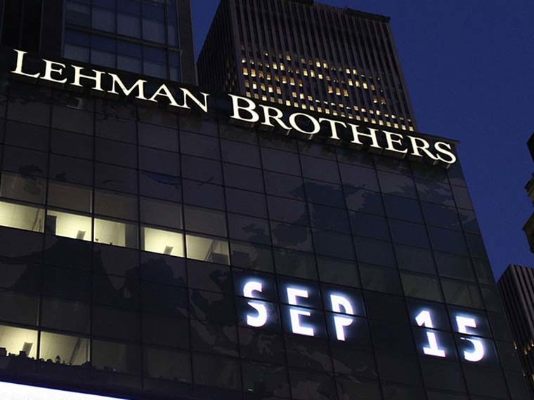 Lehman Brothers building on September 15