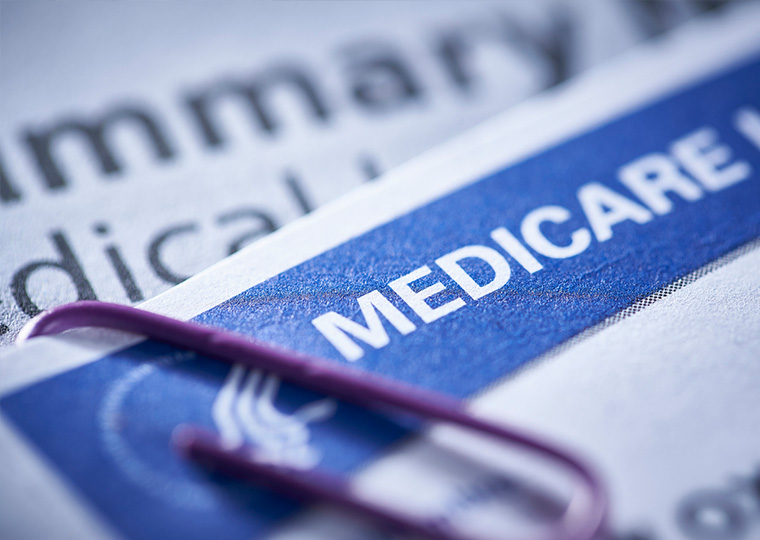 Close-up of Medicare Health Insurance Card