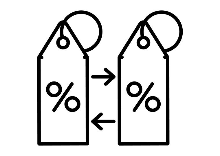 Price matching icon illustration
